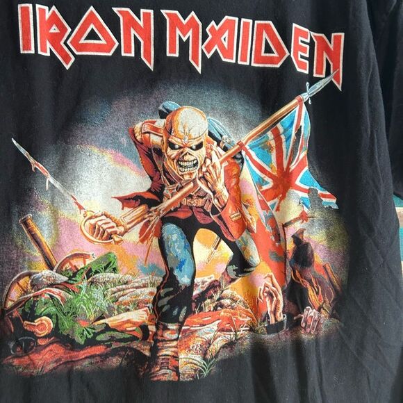 Iron Maiden The Trooper T Shirt Mens Rock Music Classic Band Tee New Black Large - Picture 5 of 12